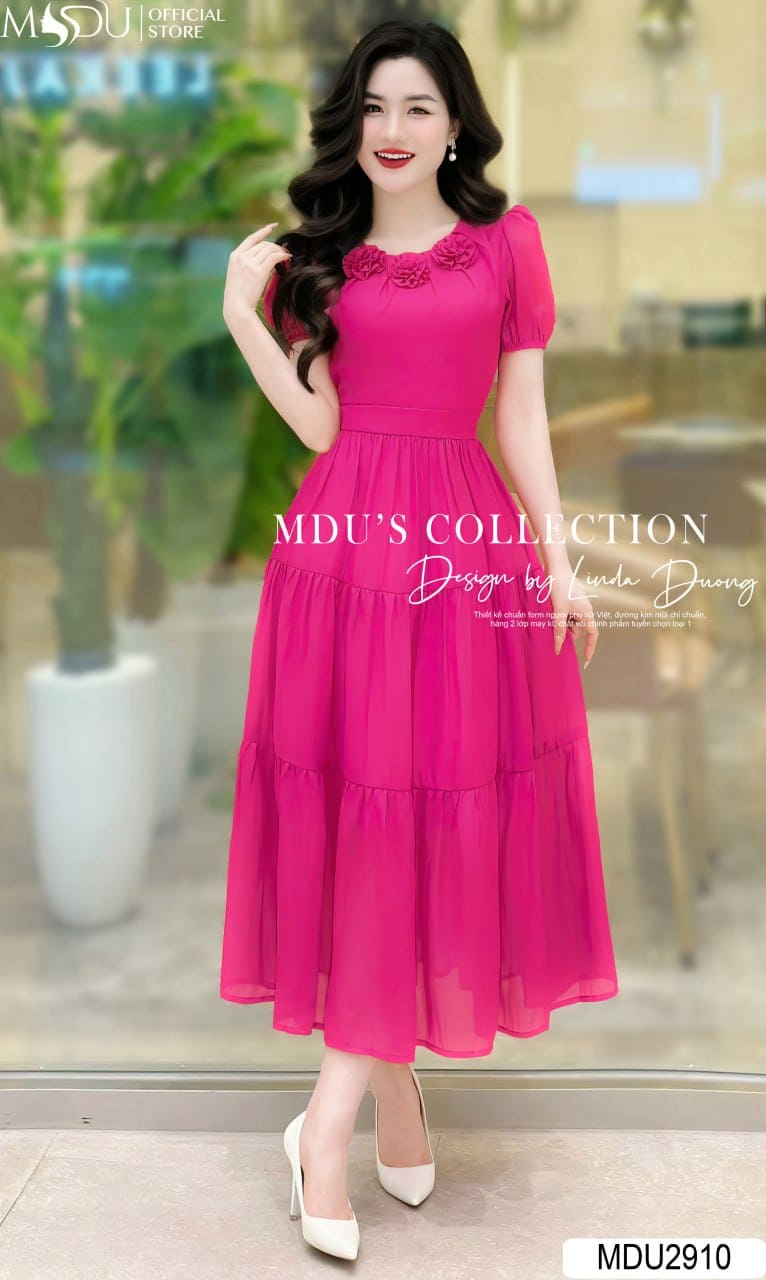 [🛒🇻🇳]Váy Thiết Kế MDU2910 Đính 3 Hoa Dáng Xòe – , SKU – – mdufashion.com 🇻🇳🛒Top1Shop🛒 🇻🇳Top1Vietnam🇻🇳 🛍🛒🇻🇳