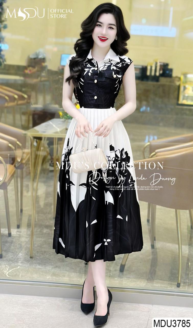 [🛒🇻🇳]Váy Thiết Kế MDU3785 Dáng Dài Phối Họa Tiết Độc Bản Tinh Tế, Nhẹ Nhàng – , SKU – MDU3785 – mdufashion.com 🇻🇳🛒Top1Shop🛒 🇻🇳Top1Vietnam🇻🇳 🛍🛒🇻🇳