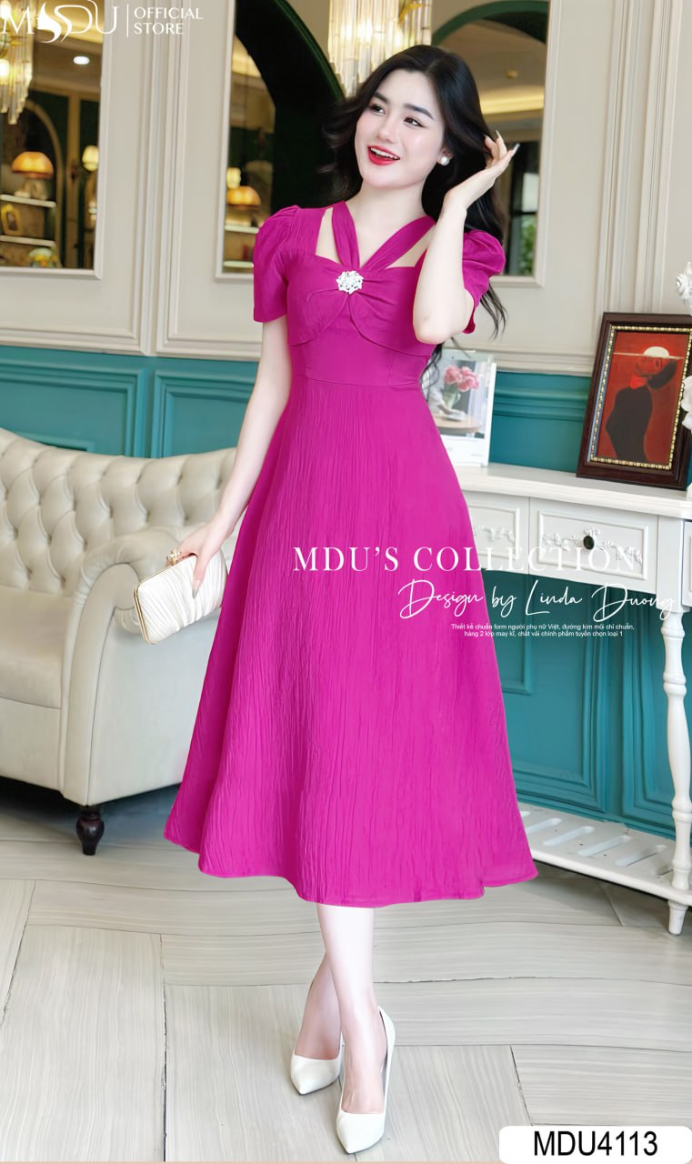[🛒🇻🇳]Váy Thiết Kế Kế MDU4113 Màu Hồng Cổ Cách Điệu – , SKU – MDU4113 – mdufashion.com 🇻🇳🛒Top1Shop🛒 🇻🇳Top1Vietnam🇻🇳 🛍🛒🇻🇳