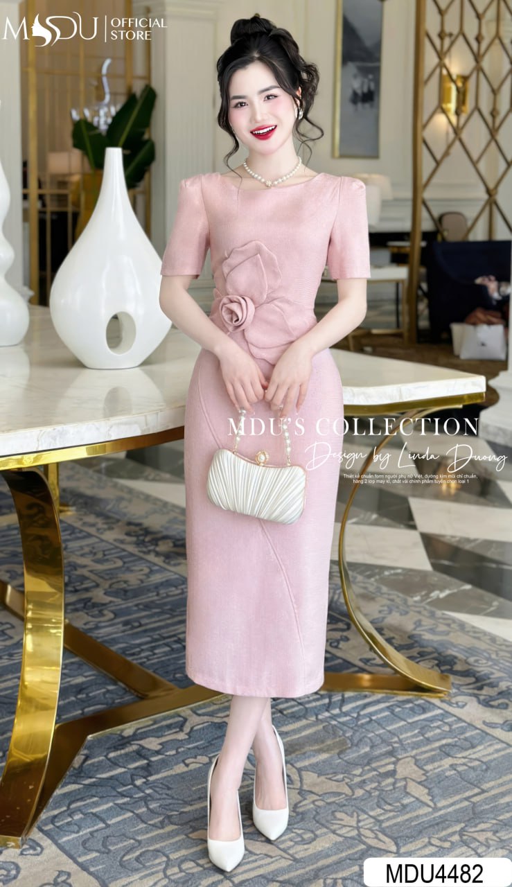 [🛒🇻🇳]Váy Thiết Kế MDU4482 – Màu Hồng Nhạt Ôm Body Điểm Nhấn Hoa Đính Eo Tinh Tế – , SKU – – mdufashion.com 🇻🇳🛒Top1Shop🛒 🇻🇳Top1Vietnam🇻🇳 🛍🛒🇻🇳