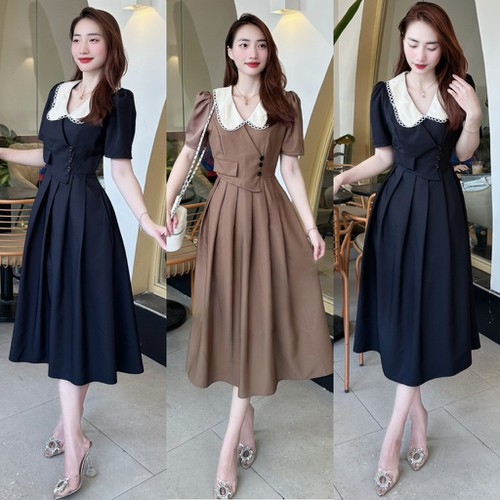 [🛒🇻🇳]A33 – Đầm thiết kế VẠT LỆCH – XẾP LY phối cổ viền ren tay bồng nhẹ nhàng thanh lịch, chất liệu vải Tây mềm mịn,Mijustore – , SKU – 20896446955 – sendo.vn 🇻🇳🛒Top1Shop🛒 🇻🇳Top1Vietnam🇻🇳 🛍🛒🇻🇳