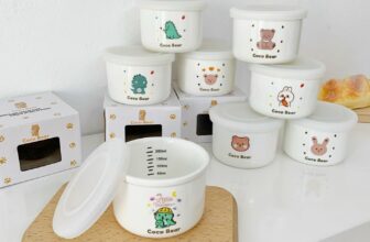 [???]  Baby House Shop ?‍?❤️️?⭐️ ￼Hũ sứ chia vạch Coco Bear đựng đồ ăn dặm, trữ đông đồ ăn cho béHũ sứ đựng cháo và trữ đông
Chất liệu: sứ
Chịu được nhiệt độ từ -40 độ đến 220 độ
, shares-0✔️ , likes-0❤️️ , date-2024-04-04 01:30:17????????