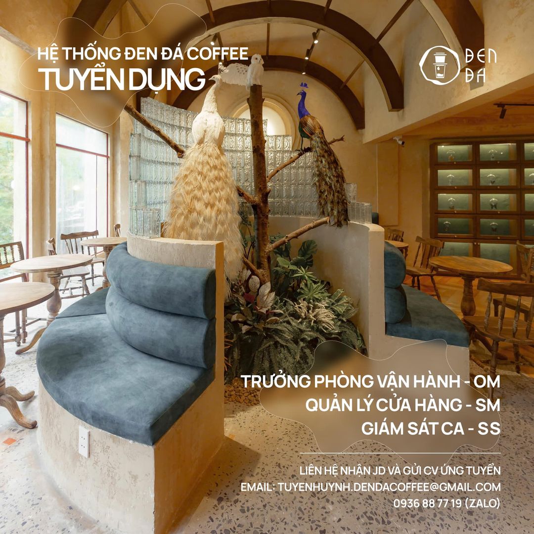 [☕️🇻🇳] Đen Đá Coffee 🥤 Top1Coffee ☕️  MỜI BẠN VỀ CÙNG ĐENĐen tuyển dụng và mong muốn duy trì, phát triển mối quan hệ lâu dài với các vị trí sau:
Trưởng phòng vận  , shares-2✔️ , likes-15❤️️ , date-2024-09-11 18:07:27🇻🇳🇻🇳🇻🇳📰🆕
