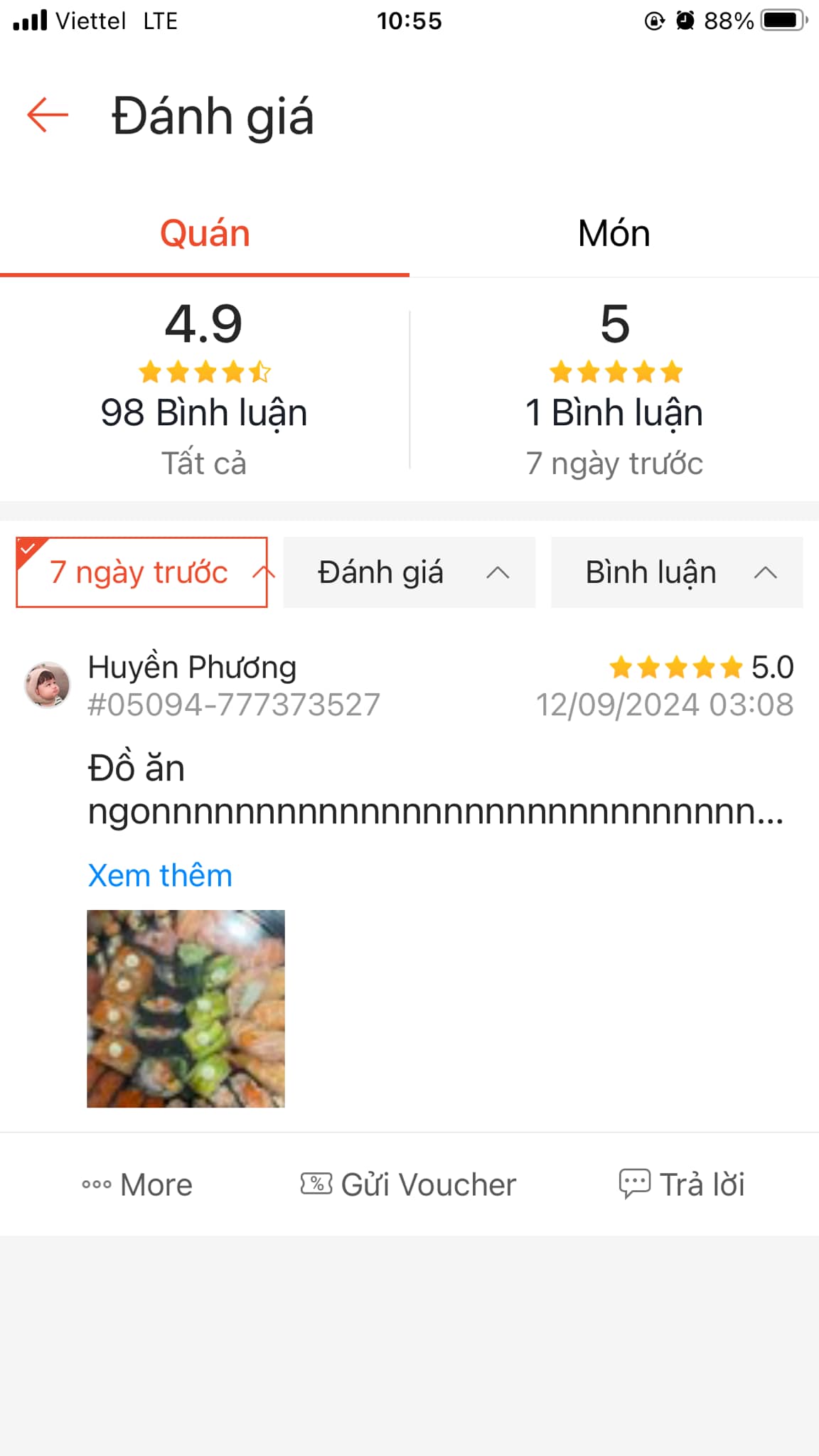 [🆕🇻🇳] Tiến sushi  (Tiến Nhật- Thuỷ sushi) – Bán ăn tại quán, nhận ship hàng và mua mang về 🍔 Top1Food  🍜 Feedback của khách đặt Sushi nhà Tiến sushi

034.512.8898
 , shares-0✔️ , likes-5❤️️ , date-2024-09-16 19:27:53🇻🇳🇻🇳🇻🇳📰🆕