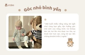 [🆕🇻🇳] EMBES là thương hiệu thời trang “Việt made” chất lượng cao dành cho trẻ em 🧑‍🧒❤️️👶⭐️ / 𝐏𝐞𝐚𝐜𝐞𝐟𝐮𝐥 𝐒𝐩𝐚𝐜𝐞 / 𝐆𝐨́𝐜 𝐧𝐡𝐨̉ 𝐛𝐢̀𝐧𝐡 𝐲𝐞̂𝐧“Một buổi chiều nắng vàng, bé ngồi chơi cùng bạn gấu, tận hưởng góc nhỏ xinh của riêng mình. Có Embes bên bé, hơ , shares-2✔️ , likes-19❤️️ , date-2024-10-25 22:03:19🇻🇳🇻🇳🇻🇳📰🆕