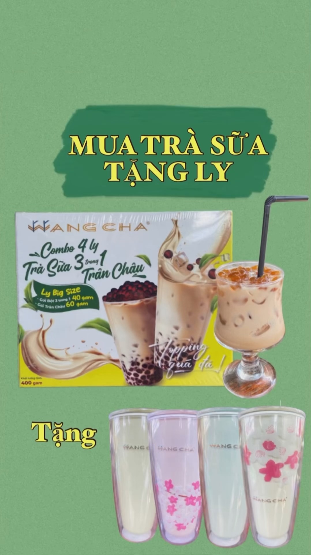 Mua trà sữa được tặng ly siêu xịn nè mọi người ơi. Nhớ tranh thủ săn nha #BáchhoáXANH #BHX #bhxonline