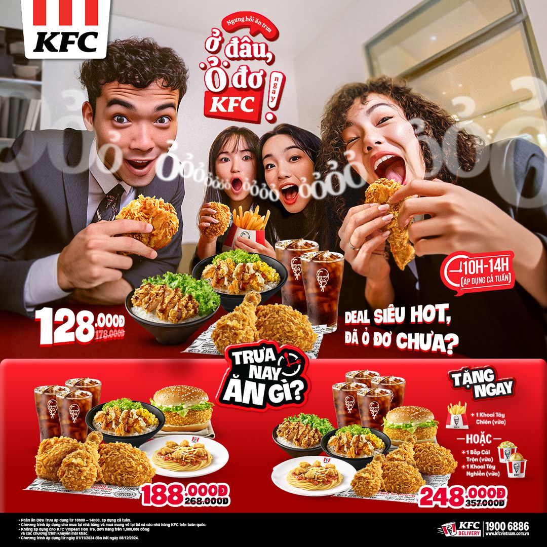 [🆕🇻🇳] KFC Vietnam 🍔 Top1Food 🍜 NGƯNG HỎI ĂN TRƯA Ở ĐÂU, ỎOO ĐƠ KFC NGAY!
Các hội thích xôm tụ mỗi bữa trưa ơiiii. Ngưng hỏi trưa nay ăn gì, vì KFC sẵn sàng tung combo càng đông càng đã  , shares-20✔️ , likes-19K❤️️ , date-2024-11-01 16:00:23🇻🇳🇻🇳🇻🇳📰🆕
