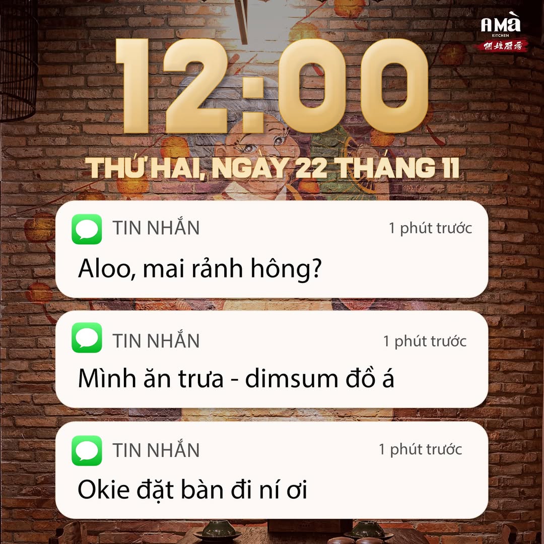 [🆕🇻🇳] A MÀ Kitchen – Nhà hàng Hongkong 🍔 Top1Food 🍜 ĂN TRƯA UỐNG TRÀ HÔNG?

Hay rủ hay hẹn mà thấy hổng có đi là sao ta? Có ai có mấy đứa bạn dị hông?
– Aloo, mai rảnh hông?
– Mình ăn trưa – dimsum đồ á.
– O , shares-0✔️ , likes-16❤️️ , date-2024-11-24 02:21:17🇻🇳🇻🇳🇻🇳📰🆕