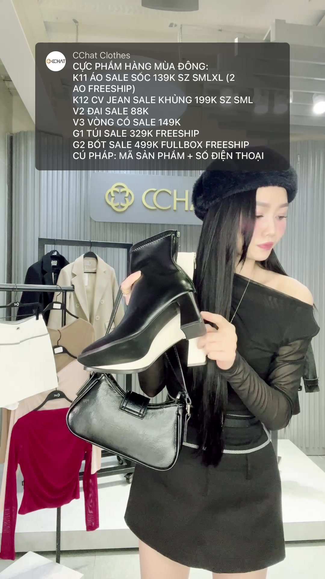 [🆕🇻🇳] CChat Clothes 👕 Top1Fashion 👗  ĐẠI TIỆC MANGTO ĐỈNH KAO, BỐT XINH VỀ HÀNG ���
 , shares-0✔️ , likes-159❤️️ , date-2024-12-06 05:16:43🇻🇳🇻🇳🇻🇳📰🆕