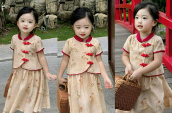 [???]  HTB STORE Chuyên Thời Trang Trẻ Em  ?‍?❤️️?⭐️ Váy Hoa Sen cúc lá xinh #200k
Chất QC  mềm đẹp, thiết kế hình cúc lá lệch xinh xắn. Hình hoa Sen đẹp. Chân váy dáng dài thướt tha.
Cả sét xinh dễ mặc.
Ri10 , shares-0✔️ , likes-0❤️️ , date-2024-12-02 20:31:41????????