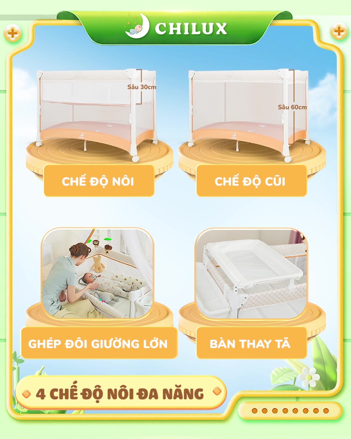 [🆕🇻🇳]  Chilux – Nhà Máy Sản Xuất Nôi Cũi Đa Năng 🧑‍🧒❤️️👶⭐️ GỌN NHẸ, DI CHUYỂN KHẮP NƠI – KHÔNG CHỈ RIÊNG PHÒNG NGỦTốc độ của mấy nhóc không răng là nhanh nhất hành tinh, rời mắt 1s là không biết chuyện gì xảy ra , shares-0✔️ , likes-0❤️️ , date-2024-12-05 16:35:48🇻🇳🇻🇳🇻🇳📰🆕