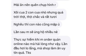 [🆕🇻🇳] Ốc Kênh Tẻ – Chuyên phục vụ các loại nghêu, sò, ốc tươi ngon các loại 🍔 Top1Food  🍜 Chuyên mục CUA – GHẸ đồng giá 299k rất được lòng khách nhà em:
Xôi cua sinh đôi
Cơm cua trùm mền Thái lan
Xôi ghẹ vỏ giòn
Cơm ghẹ phủ trứng
Cơm cari cua
C , shares-0✔️ , likes-5❤️️ , date-2024-12-05 23:14:13🇻🇳🇻🇳🇻🇳📰🆕