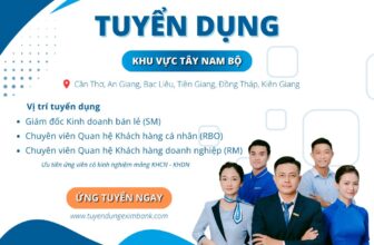 [🆕🇻🇳] Tuyển Dụng Eximbank –  Ngân hàng TMCP Xuất Nhập Khẩu Việt Nam 👁 Top1Jobs👥 [TÂY NAM BỘ] – THÔNG BÁO TUYỂN DỤNG
Khu vực: CẦN THƠ, AN GIANG, BẠC LIÊU, TIỀN GIANG, ĐỒNG THÁP, KIÊN GIANG*Các vị trí tuyển dụng:
– Giám đốc Kinh doanh , shares-3✔️ , likes-5❤️️ , date-2024-12-06 01:09:19🇻🇳🇻🇳🇻🇳📰🆕