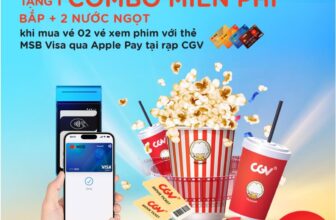 [🆕🇻🇳] MSB – Ngân hàng TMCP Hàng Hải Việt Nam 💵 🏧  TẶNG NGAY 01 COMBO BẮP + 02 NƯỚC NGỌT KHI MUA VÉ CGV VỚI APPLE PAY – THẺ MSB VISABom tấn Tết đã ra rạp, hội mê phim sao có thể ngồi im.Có thẻ MSB Vi , shares-5✔️ , likes-21❤️️ , date-2024-12-07 17:00:14🇻🇳🇻🇳🇻🇳📰🆕