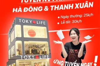[💼🇻🇳] Tuyển Dụng TokyoLife  👁 Top1Jobs👥 TOKYOLIFE cần tuyển 15 nhân viên parttime tại khu vực Hà Đông và Thanh Xuân
Mức lương: 25k/h (Lễ Tết 30k/h)
Thời gian làm việc , shares-0✔️ , likes-0❤️️ , date-2024-12-10 02:03:41🇻🇳🇻🇳🇻🇳📰🆕