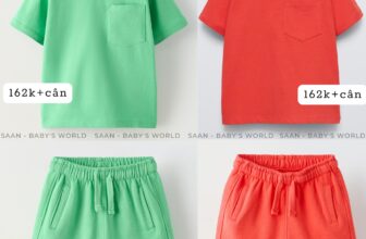 [🆕🇻🇳]  SAAN – Baby’s World – 𝐒𝐀𝐀𝐍 𝐎𝐑𝐃𝐄𝐑 𝐀𝐔𝐓𝐇𝐄𝐍𝐓𝐈𝐂 𝐅𝐎𝐑 𝐌𝐎𝐌 & 𝐁𝐀𝐁𝐘 🧑‍🧒❤️️👶⭐️ 𝐙𝐀𝐑𝐀 𝐒𝐏𝐀𝐈𝐍 𝐒𝐀𝐋𝐄
Album áo thun mix quần short cực xinh cho bé trai và bé gái.
Form chuẩn mặc auto xinh ạ.
Size 18m/2y/3y/4y/5y/6y
—-
Order Authentic về  , shares-2✔️ , likes-3❤️️ , date-2024-12-08 15:00:54🇻🇳🇻🇳🇻🇳📰🆕