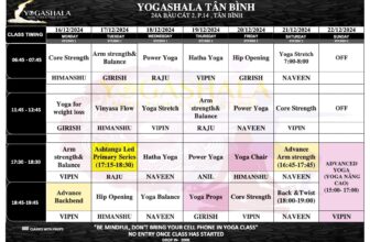 [🆕🇻🇳] YOGA SHALA – Bậc thầy ẤN ĐỘ – Đẳng cấp YOGA 🧘 Top1Yoga 🧘 LỊCH TẬP TỪ 16.12.2024 – 22.12.2024
Yogashala xin gửi Quý hội viên lịch học tại trung tâm vào tuần sau.
Quý hội viên vui lòng theo dõi lịch học được cập n , shares-2✔️ , likes-18❤️️ , date-2024-12-16 00:58:46🇻🇳🇻🇳🇻🇳📰🆕