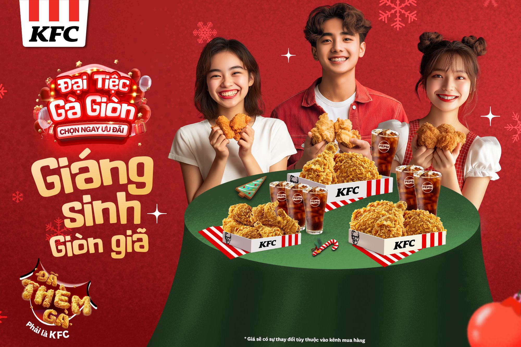 [🆕🇻🇳] KFC Vietnam 🍔 Top1Food 🍜  ĐẠI TIỆC GÀ GIÒN – GIÁNG SINH GIÒN GIÃChẳng cần quà to hay trang trí cầu kỳ, chỉ cần homies bên bàn tiệc gà giòn KFC  sẵn sàng bùng tiệc Noel, thả ga đã , shares-11✔️ , likes-382❤️️ , date-2024-12-25 03:43:16🇻🇳🇻🇳🇻🇳📰🆕