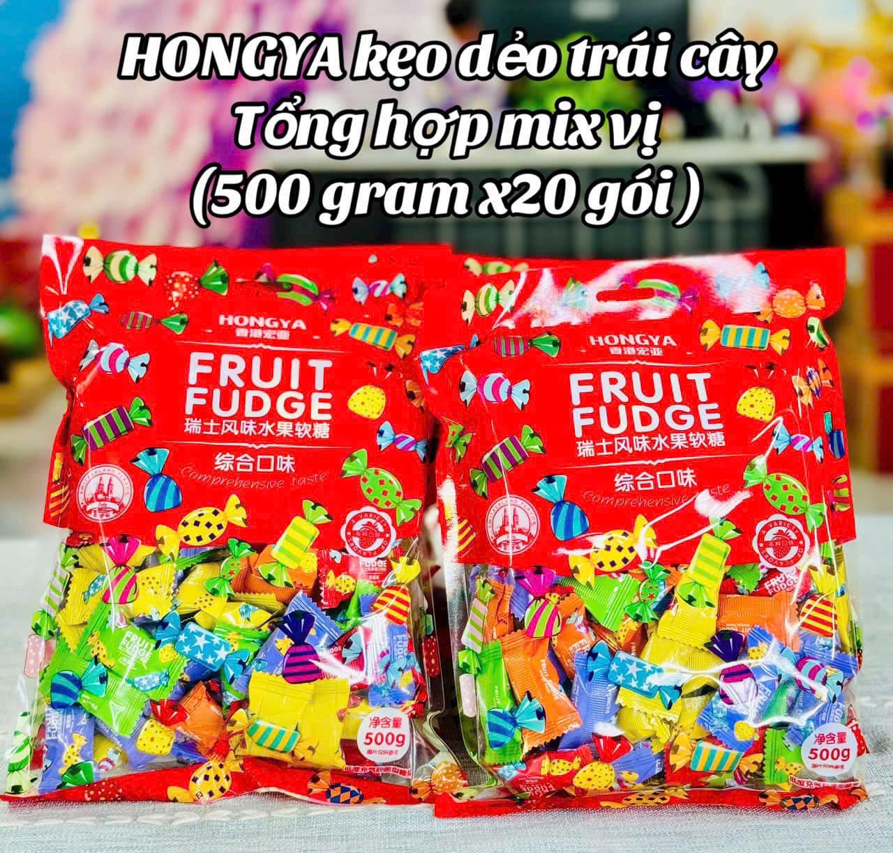 [🆕🇻🇳] Tổng kho ăn vặt Lào Cai – Chuyên cung cấp sỉ lẻ các món ĂN VẶT HOT HIT 🍔 Top1Food  🍜  TẾT SẮC MÀU cùng KẸO DẺO TRÁI CÂY MIX VỊ HONGYA CE ơi – Choén Ngon + Kẹo Đủ Vị ăn không biết ngán lun ý 

Bịch 500Gram Kẹo Dẻo Trái Cây Hongya Fruit Fudge , shares-0✔️ , likes-1❤️️ , date-2024-12-21 03:38:21🇻🇳🇻🇳🇻🇳📰🆕