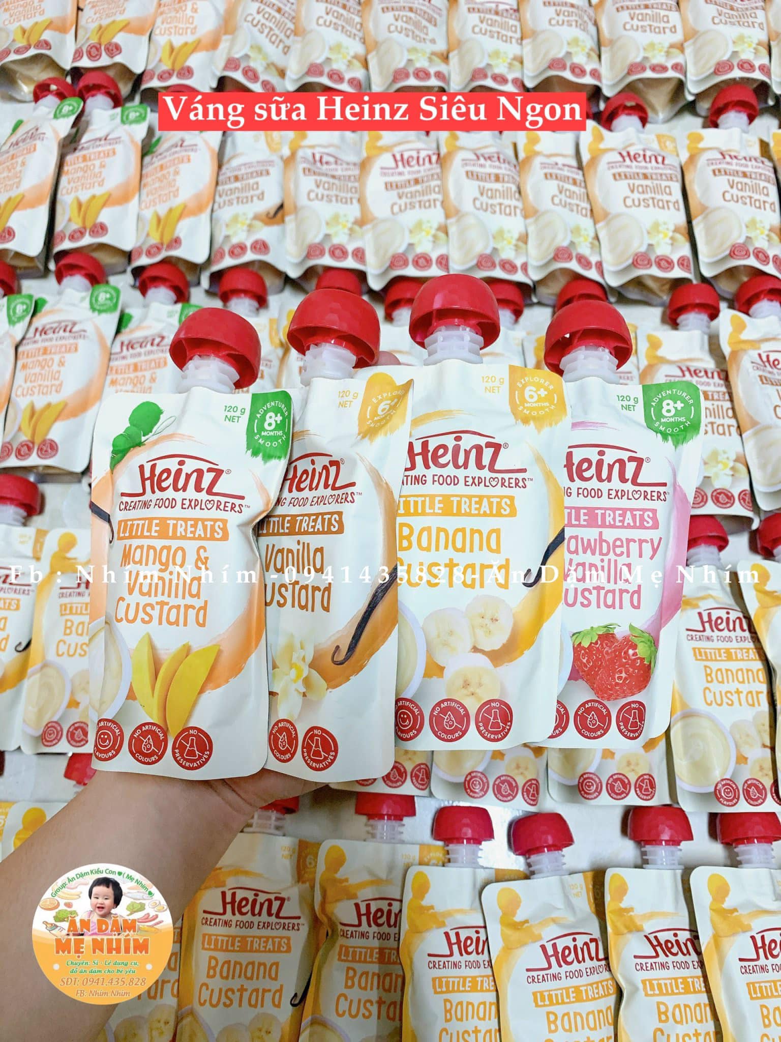 [🆕🇻🇳] Nhím Nhím – Ăn Dặm Mẹ Nhím 🧑‍🧒❤️️👶⭐️ Váng heinz e về đủ vị ạ. Toàn vị ngon  nhưng phải công nhận váng này ngon thật sự.K.hách e toàn m.ua 1 lúc ,chục bịch thui ạ
Váng hoa quả nữa nên ăn khôn , shares-0✔️ , likes-4❤️️ , date-2024-12-18 04:59:26🇻🇳🇻🇳🇻🇳📰🆕