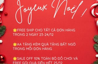 [🆕🇻🇳]  Suzanna Nguyen  (Suzanna Nguyen) – Best choice for your baby! 🧑‍🧒❤️️👶⭐️ MERRY CHRISTMAS 2024 từ 5/12-25/12
AA tặng kèm quà tặng bất ngờ trong mỗi đơn hàng
Sale off 10% toàn bộ đồ chơi và free gói quà.
FREE SHIP CHO TẤT CẢ ĐƠN , shares-0✔️ , likes-0❤️️ , date-2024-12-25 04:00:58🇻🇳🇻🇳🇻🇳📰🆕