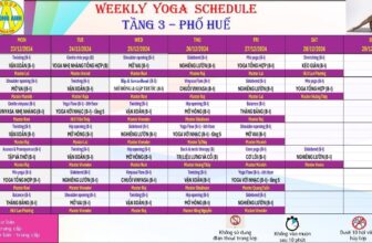 [🆕🇻🇳] Hương Anh Yoga Center 🧘 Top1Yoga 🤸🏻‍♀️  LỊCH TẬP PHỐ HUẾ & CHÙA VUA
Thời gian: 23/12/2024 – 29/12/2024—————————————————–
THAM GIA NGAY CÁC LỚP YOGA TẠI HƯƠ , shares-0✔️ , likes-12❤️️ , date-2024-12-22 13:31:22🇻🇳🇻🇳🇻🇳📰🆕