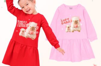 [???]  Bomines.com – Thời trang trẻ em thoải mái tiện dụng ?‍?❤️️?⭐️   Váy tay dài Capybara cho ngày se lạnh
Inbox BơMai tư vấn ngay ạ: m.me/bomines
——————————————
Thiết kế tiện dụng, bé thoải mái diện xinh mỗi ngày.
Chất li , shares-0✔️ , likes-0❤️️ , date-2024-12-23 15:45:40????????