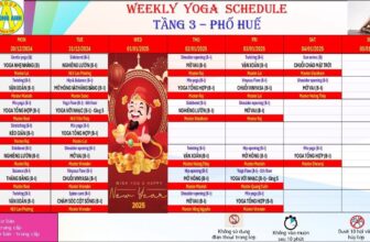 [🆕🇻🇳] Hương Anh Yoga Center 🧘 Top1Yoga 🤸🏻‍♀️  LỊCH TẬP PHỐ HUẾ & CHÙA VUA
Thời gian: 30/12/2024 – 05/01/2025Chúc các hội viên năm 2025 ngập tràn sức khoẻ, niềm vui và hạnh phúc—————– , shares-1✔️ , likes-11❤️️ , date-2024-12-29 13:50:56🇻🇳🇻🇳🇻🇳📰🆕