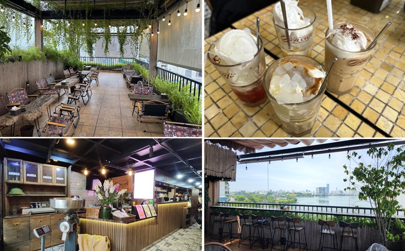 Quán cafe view đẹp ở Hồ Tây. Quán cafe gần Hồ Tây view đẹp