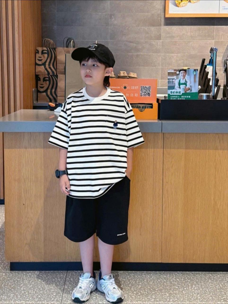 [🛒🇻🇳]Set áo gấu sọc + quần short bé | QuynhGiaoNguyen – , SKU – – quynhgiaonguyen.vn 🇻🇳🛒Top1Shop🛒 🇻🇳Top1Vietnam🇻🇳 🛍🛒🇻🇳