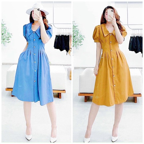 [🛒🇻🇳]Đầm sơ mi xếp li eo 2 màu xuongvnxk (kèm hình thật) – , SKU – 9796499775 – sendo.vn 🇻🇳🛒Top1Shop🛒 🇻🇳Top1Vietnam🇻🇳 🛍🛒🇻🇳