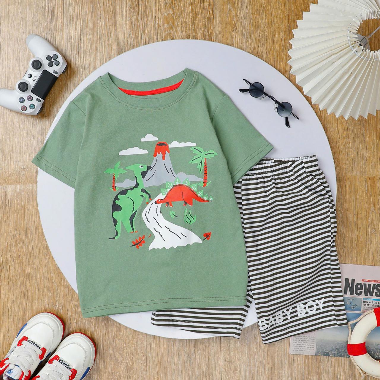 [🛒🇻🇳][12kg-25kg] Đồ bộ bé trai hàng VN chất thun cotton mát nhẹ màu xanh khủng long – , SKU – BN254-4 – besanhdieu.com 🇻🇳🛒Top1Shop🛒 🇻🇳Top1Vietnam🇻🇳 🛍🛒🇻🇳