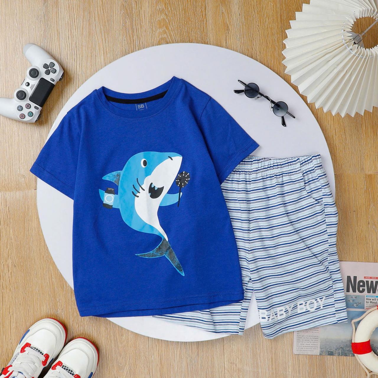 [🛒🇻🇳][12kg-25kg] Đồ bộ bé trai hàng VN chất thun cotton mát nhẹ màu xanh dương cá mập – , SKU – BN254-5 – besanhdieu.com 🇻🇳🛒Top1Shop🛒 🇻🇳Top1Vietnam🇻🇳 🛍🛒🇻🇳