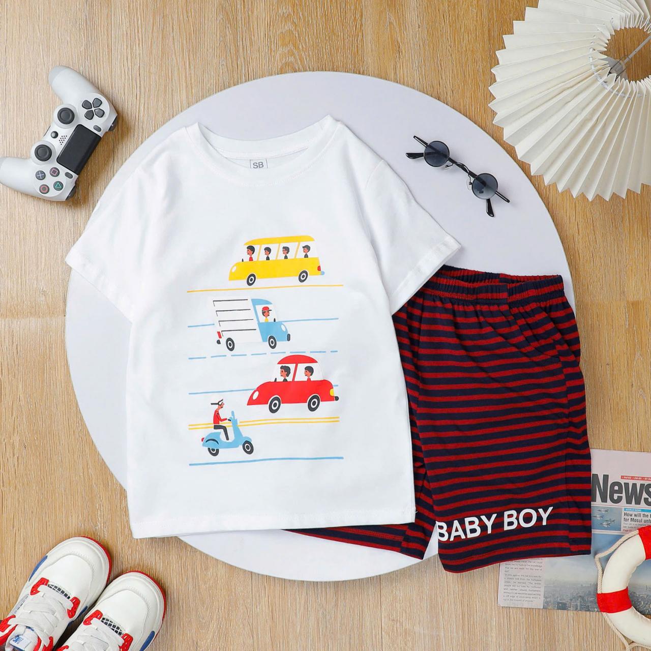 [🛒🇻🇳][12kg-25kg] Đồ bộ bé trai hàng VN chất thun cotton mát nhẹ màu trắng hình xe – , SKU – BN254-7 – besanhdieu.com 🇻🇳🛒Top1Shop🛒 🇻🇳Top1Vietnam🇻🇳 🛍🛒🇻🇳