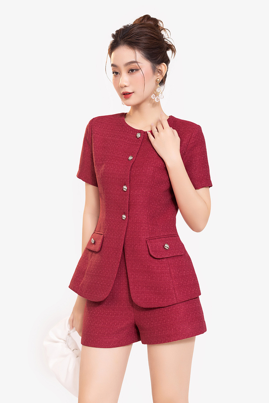 [🛒🇻🇳]Áo tweed nữ sang trọng cổ tròn màu hồng – K&K Fashion , SKU – ASM22-22 – kkfashion.vn 🇻🇳🛒Top1Shop🛒 🇻🇳Top1Vietnam🇻🇳 🛍🛒🇻🇳