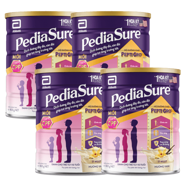 [🛒🇻🇳]Combo 4 Thực phẩm dinh dưỡng y học cho trẻ 1-10 tuổi: Pediasure vani 850g – PediaSure , SKU – 0020010000305 – concung.com 🇻🇳🛒Top1Shop🛒 🇻🇳Top1Vietnam🇻🇳 🛍🛒🇻🇳