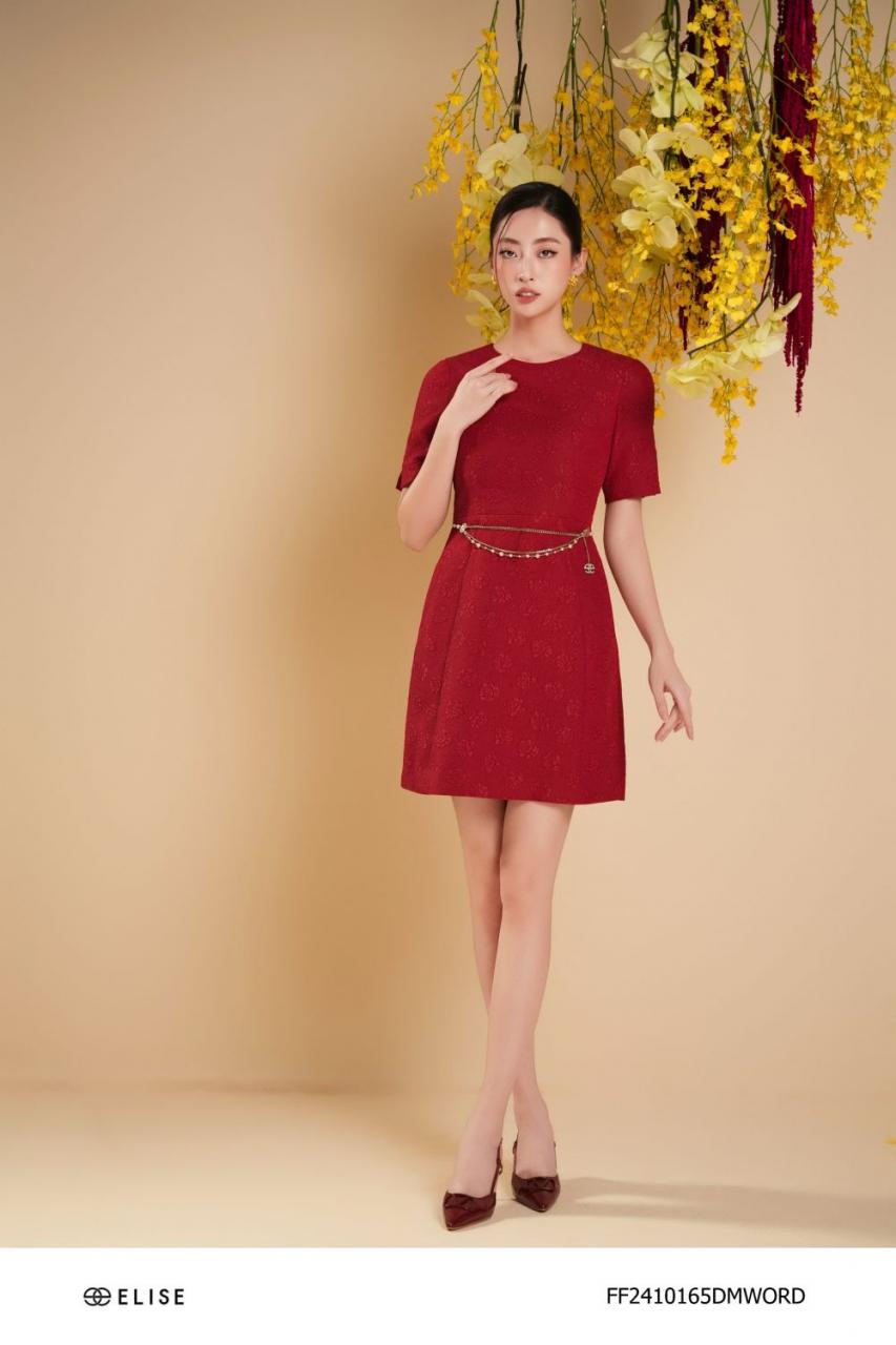 [🛒🇻🇳]ĐẦM XỐP ĐỎ HOA NỔI TAY XẺ CHỒNG – , SKU – FF2410165DMWORD – elise.vn 🇻🇳🛒Top1Shop🛒 🇻🇳Top1Vietnam🇻🇳 🛍🛒🇻🇳