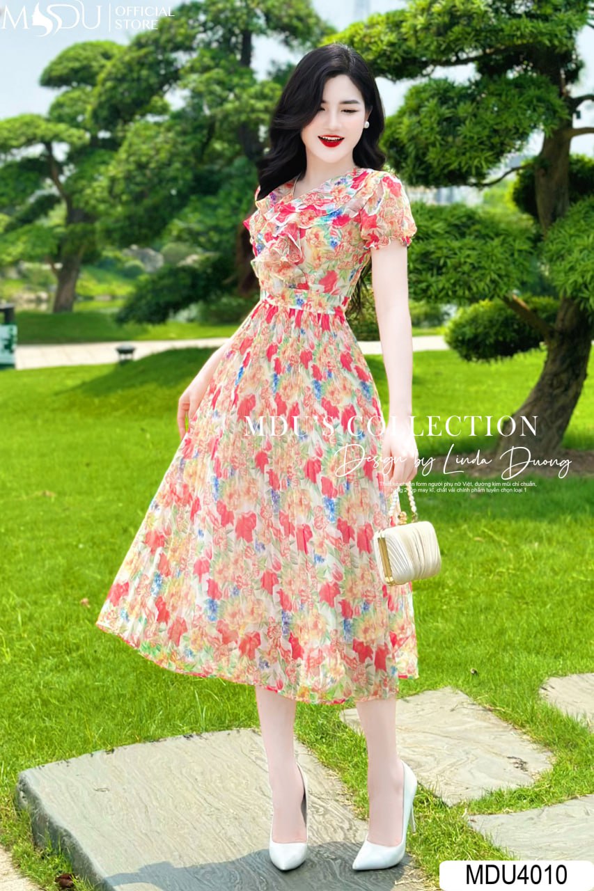 [🛒🇻🇳]Váy Thiết Kế MDU4010 Hoạ Tít In Hoa Cổ Bèo Dáng Váy Xoè Nhẹ Basic Lôi Quấn – , SKU – – mdufashion.com 🇻🇳🛒Top1Shop🛒 🇻🇳Top1Vietnam🇻🇳 🛍🛒🇻🇳
