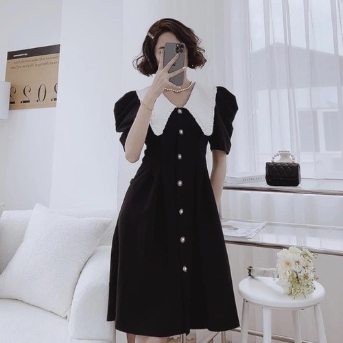 [🛒🇻🇳]Đầm đen nút ngọc cổ trắng (kèm hình thật) – , SKU – 19931157690 – sendo.vn 🇻🇳🛒Top1Shop🛒 🇻🇳Top1Vietnam🇻🇳 🛍🛒🇻🇳