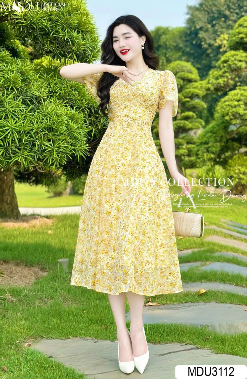[🛒🇻🇳]Váy Thiết Kế MDU3112 – Dáng Xòe Cổ Chữ V Tinh Tế Phối Màu Sắc Bắt Mắt – , SKU – – mdufashion.com 🇻🇳🛒Top1Shop🛒 🇻🇳Top1Vietnam🇻🇳 🛍🛒🇻🇳