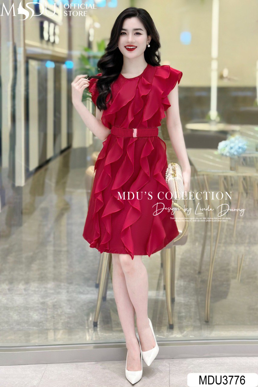 [🛒🇻🇳]Váy Thiết Kế MDU3776 – Màu Đỏ Quyến Rũ Phối Cùng Đai Váy Được Thiết Kế Độc Đáo Cách Điệu – , SKU – – mdufashion.com 🇻🇳🛒Top1Shop🛒 🇻🇳Top1Vietnam🇻🇳 🛍🛒🇻🇳
