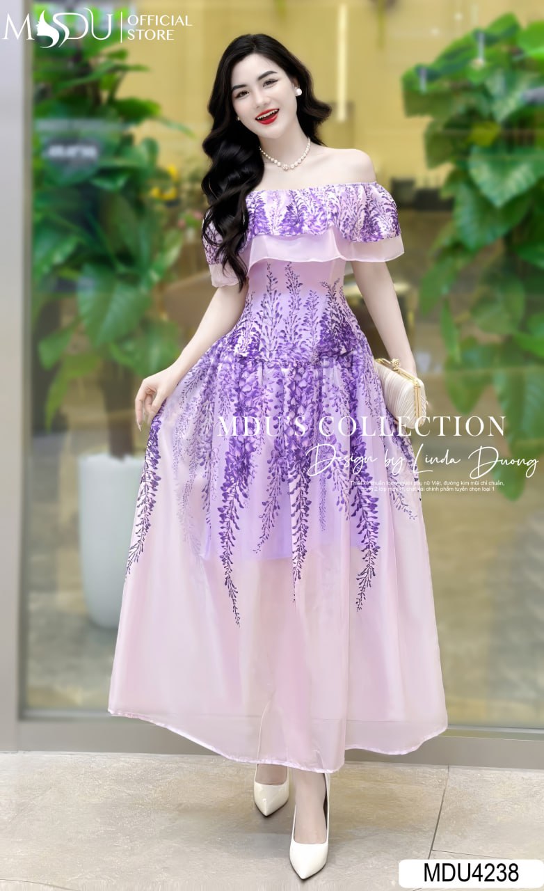 [🛒🇻🇳]Váy Dáng Xòe MDU4238 Trễ Vai Cùng Họa Tiết Đơn Điệu – , SKU – – mdufashion.com 🇻🇳🛒Top1Shop🛒 🇻🇳Top1Vietnam🇻🇳 🛍🛒🇻🇳