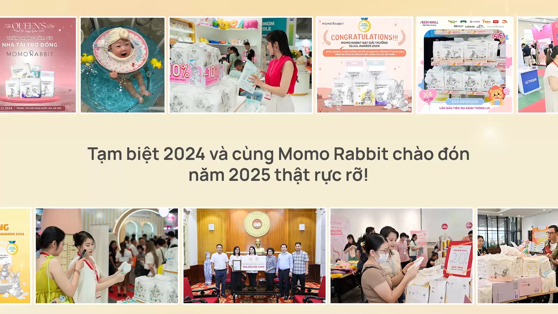 [???]  Momo Rabbit Vietnam – thương hiệu tã giấy hàng đầu Hàn Quốc tại Việt Nam ?‍?❤️️?⭐️ MỘT NĂM VỚI THẬT NHIỀU ĐIỀU Ý NGHĨA 

 2024 đã kết thúc, cũng là lúc Momo Rabbit nhìn lại chặng đường đã qua. 2024 có nhiều điều mới mẻ để SAY HI, có những , shares-0✔️ , likes-2❤️️ , date-2025-01-05 03:00:54????????