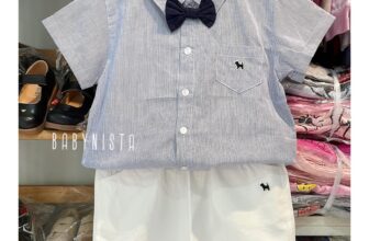 [🆕🇻🇳]  Babynista – Cung cấp quần áo trẻ em xuất khẩu, Cambodia,Thailan, Nhật.. 🧑‍🧒❤️️👶⭐️ Còn duy nhất size 130[21-25kg]SALE 300K -30% = ##210K/SET 3 chi tiết [nơ tháo rời]Set sơ-vin xuất Hàn quá đẹp ạ, áo sọc nhuyễn, chất cotton siêu mát, shares-0✔️ , likes-1❤️️ , date-2025-01-02 03:05:59🇻🇳🇻🇳🇻🇳📰🆕