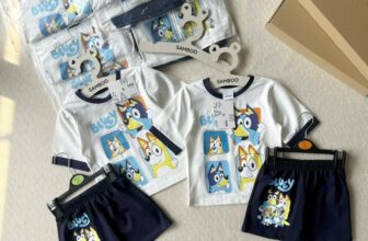 [???]  Miley Shop – chuyên hàng order QC loại 1-Hàng xuất dư, cover cho pé  ?‍?❤️️?⭐️ BỘ  BLUEY  CHO BÉSet bộ Cotton bé trai siêu phong cách
Shopee: shopee.vn/mileyshop931 1 0
Bảng size tham khảo
Size 100: 9-11kg
Size 110: 11-14kg
S , shares-1✔️ , likes-6❤️️ , date-2025-01-07 00:42:16????????