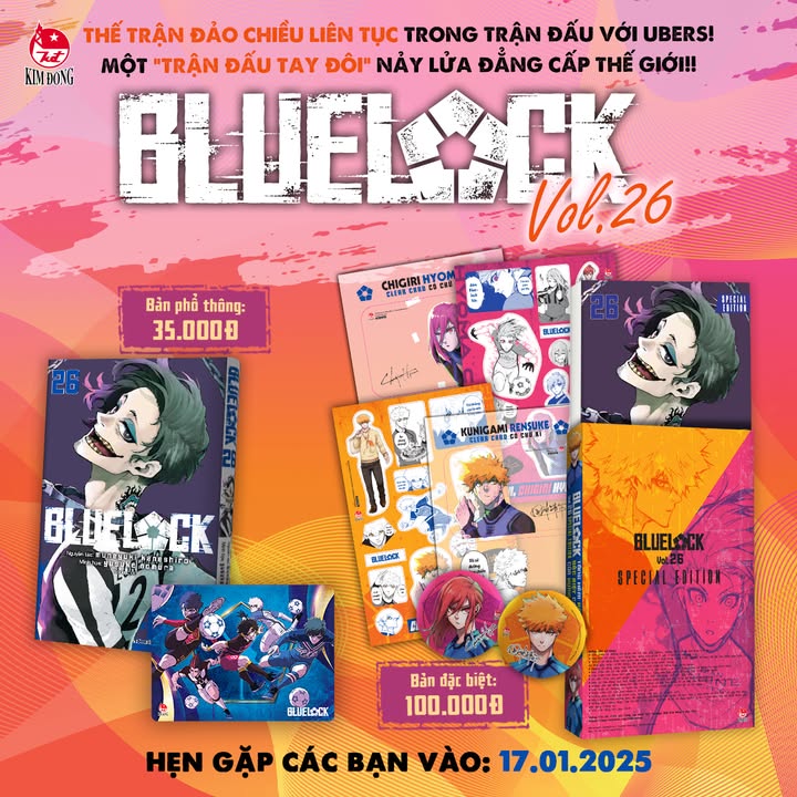 [📚🇻🇳] NXB Kim Đồng là NXB đứng đầu trong việc xuất bản sách và văn hóa phẩm 📕 Top1Book 📚 – BLUEL⚽️CK Volume 2️⃣6️⃣>>>2 ấn bản<<<Để đây một chiế …