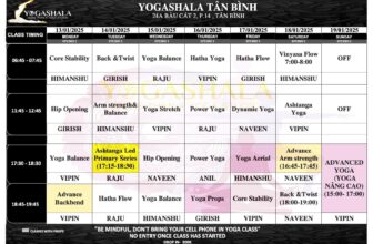 [🆕🇻🇳] YOGA SHALA – Bậc thầy ẤN ĐỘ – Đẳng cấp YOGA 🧘 Top1Yoga 🧘 LỊCH TẬP TỪ 13.01.2025 – 19.01.2025
Yogashala xin gửi Quý hội viên lịch học tại trung tâm vào tuần sau.
Quý hội viên vui lòng theo dõi lịch học được cập n , shares-1✔️ , likes-12❤️️ , date-2025-01-13 01:20:13🇻🇳🇻🇳🇻🇳📰🆕