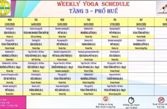 [🆕🇻🇳] Hương Anh Yoga Center 🧘 Top1Yoga 🤸🏻‍♀️  LỊCH TẬP PHỐ HUẾ & CHÙA VUA
Thời gian: 13/01/2025 – 19/01/2025Chúc các hội viên năm 2025 ngập tràn sức khoẻ, niềm vui và hạnh phúc—————– , shares-1✔️ , likes-12❤️️ , date-2025-01-12 13:32:26🇻🇳🇻🇳🇻🇳📰🆕