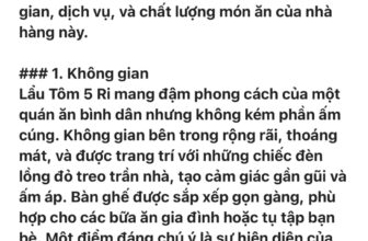 [🆕🇻🇳] Lẩu Tôm 5 Ri Chi Nhánh Vũng Tàu 🍔 Top1Food  🍜  TRĂM NGHE KHÔNG BẰNG MỘT LẦN TRẢI NGHIỆM
Đội ngũ quán Lẩu Tôm 5 Ri xin cảm ơn những lời đánh giá chân thật của quý khách.
Sự hài lòng của quý khách luô , shares-52✔️ , likes-117❤️️ , date-2025-01-15 22:49:42🇻🇳🇻🇳🇻🇳📰🆕