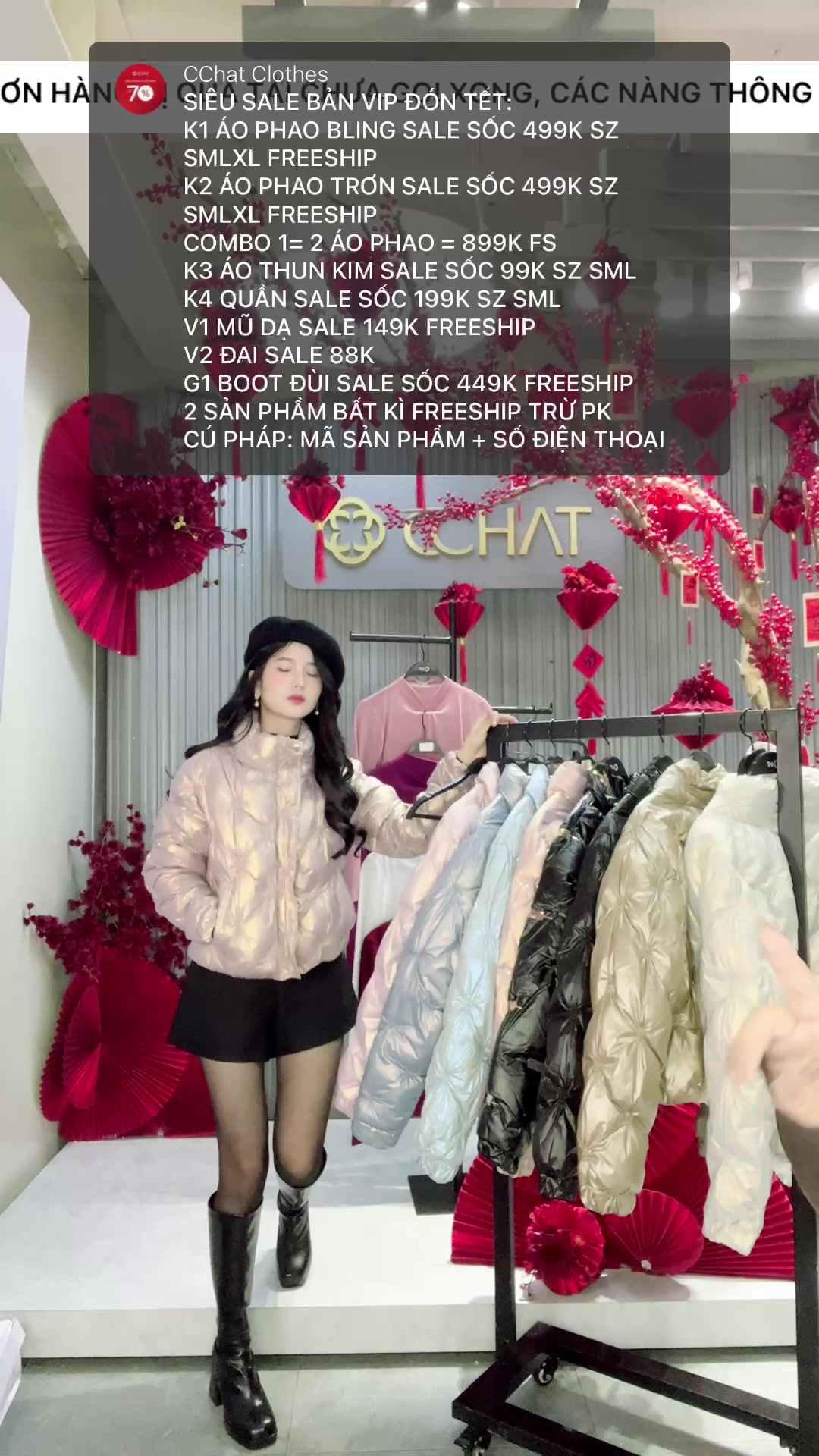 [🆕🇻🇳] CChat Clothes 👕 Top1Fashion 👗  TIN MỪNG: ÁO PHAO VỀ HÀNG LẦN CUỐI CÙNG DUY NHẤT TỐI NAY SẬP GIÁ ���
 , shares-0✔️ , likes-654❤️️ , date-2025-01-19 03:09:54🇻🇳🇻🇳🇻🇳📰🆕